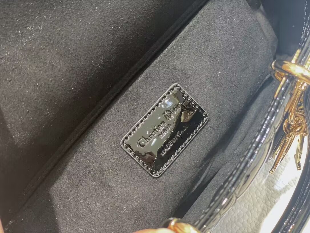 D*or small lady d-joy bag black  22x6x12cm