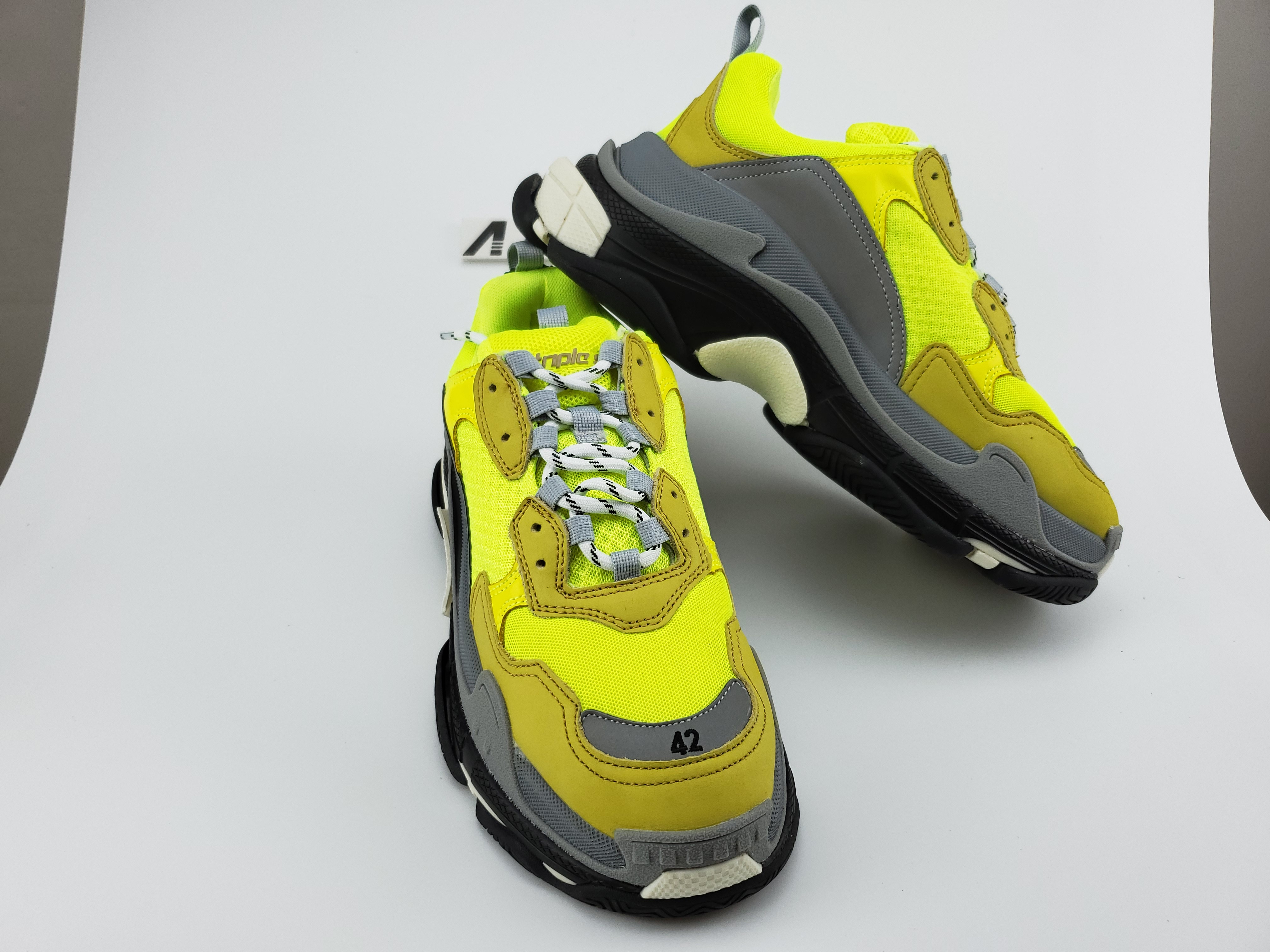 Balenciga Triple S Yellow Fluo