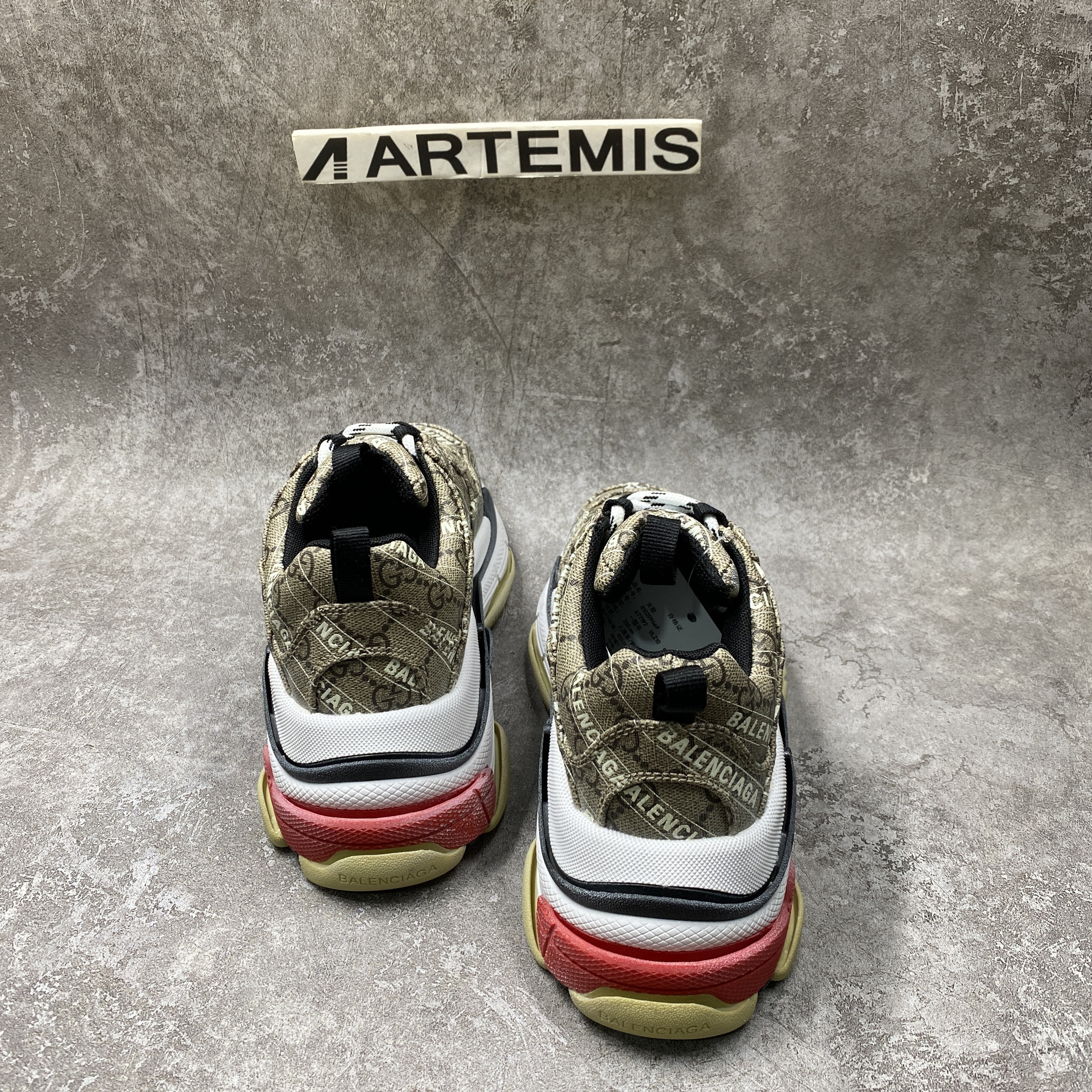 Balenciga x G The Hacker Project Triple S Beige