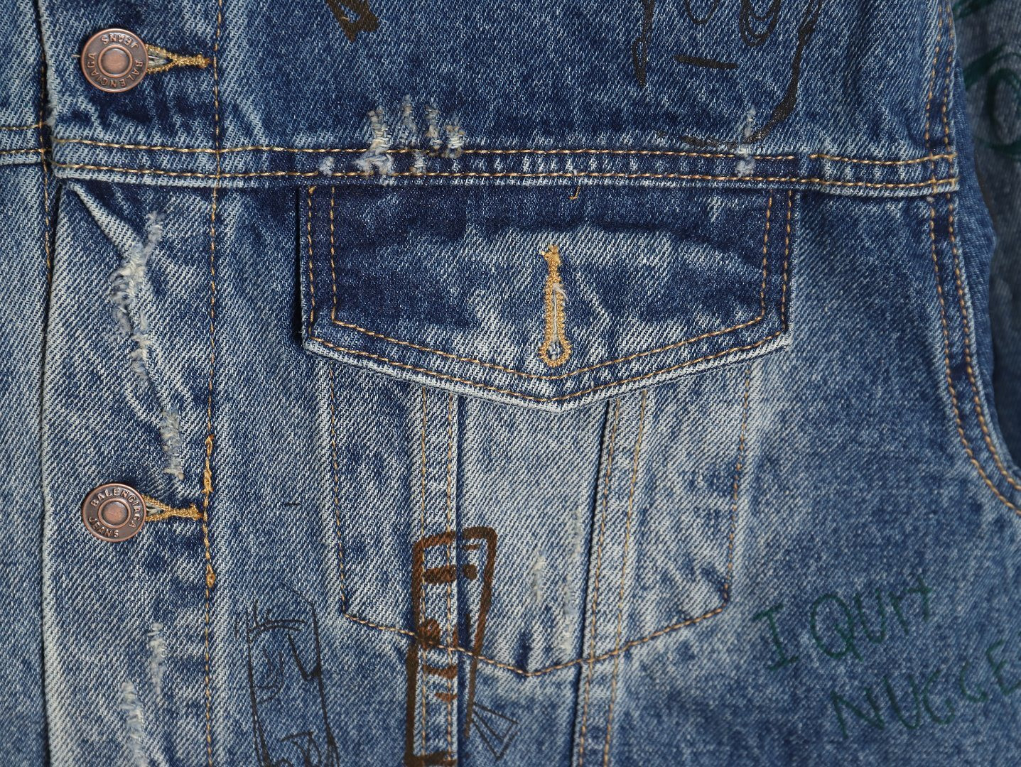 Ba*len*cia*ga denim coats