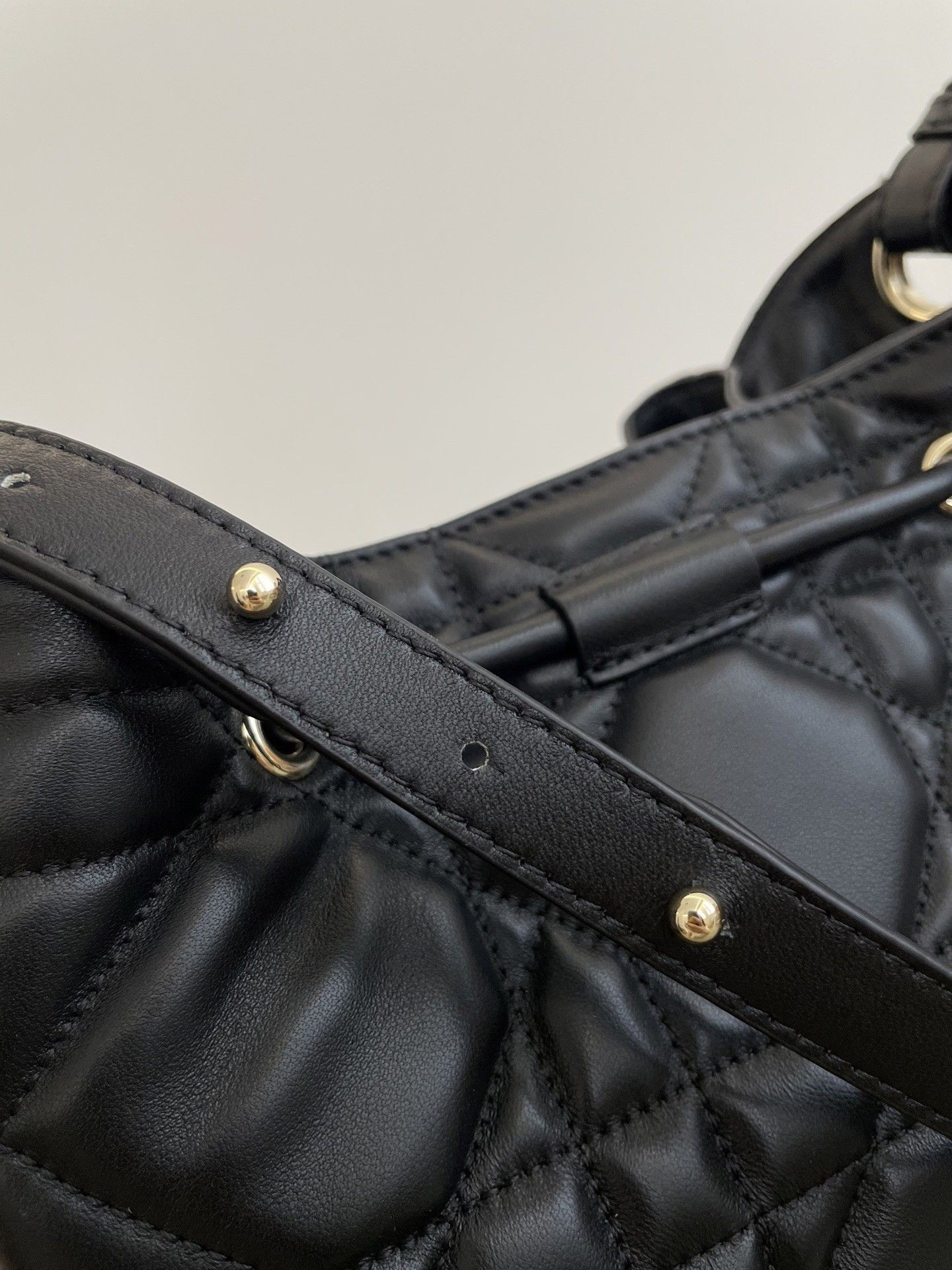 D*or medium d-motion bag black macrocannage lambski 23x13x24cm