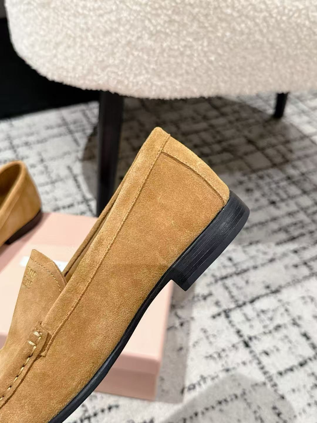 UA Miu Miu Suede loafers