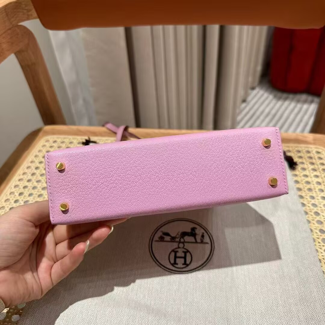 H**me5 mini kelly chèvre 19 19×6×12cm (20 days for customization)