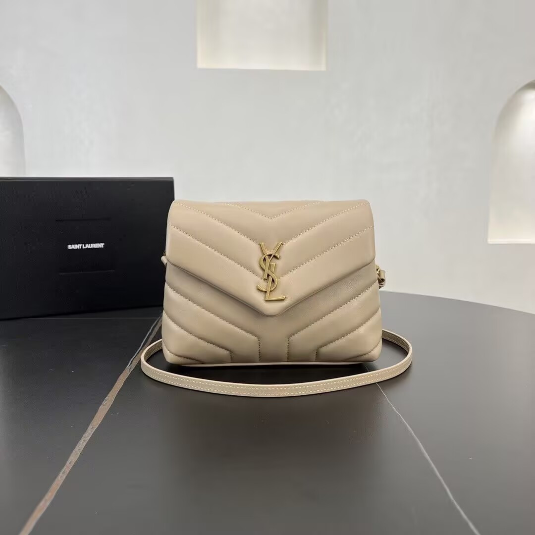 Y*L toy loulou in quilted leather 7.9 x 5.5 x 3 inches