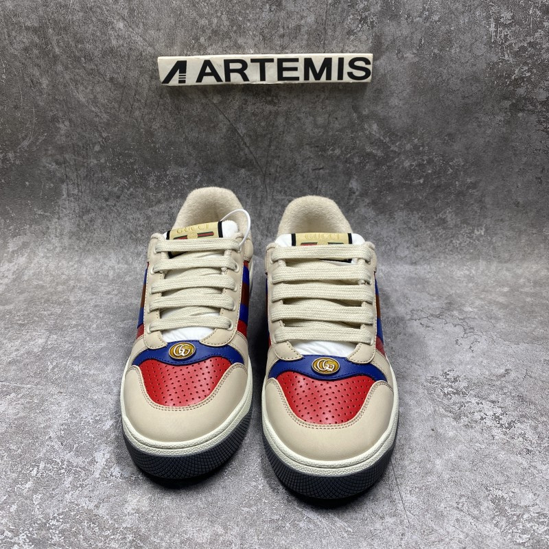 Screener Leather In Red and Blue