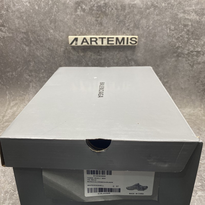 Ba*len*cia*ga 3xl mule sneakers in silver