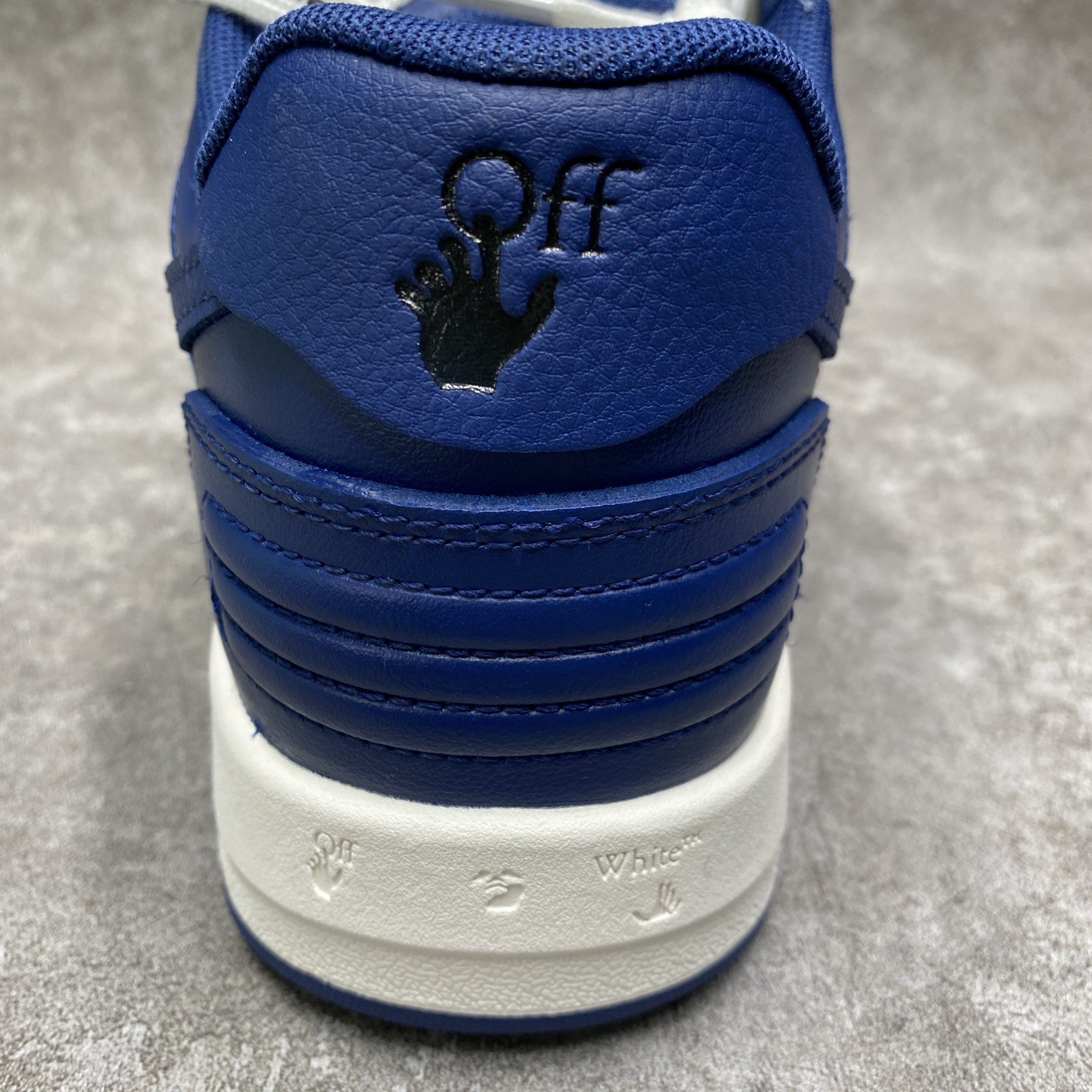 Off-White Out Of Office Leather Sneaker Dark Blue White