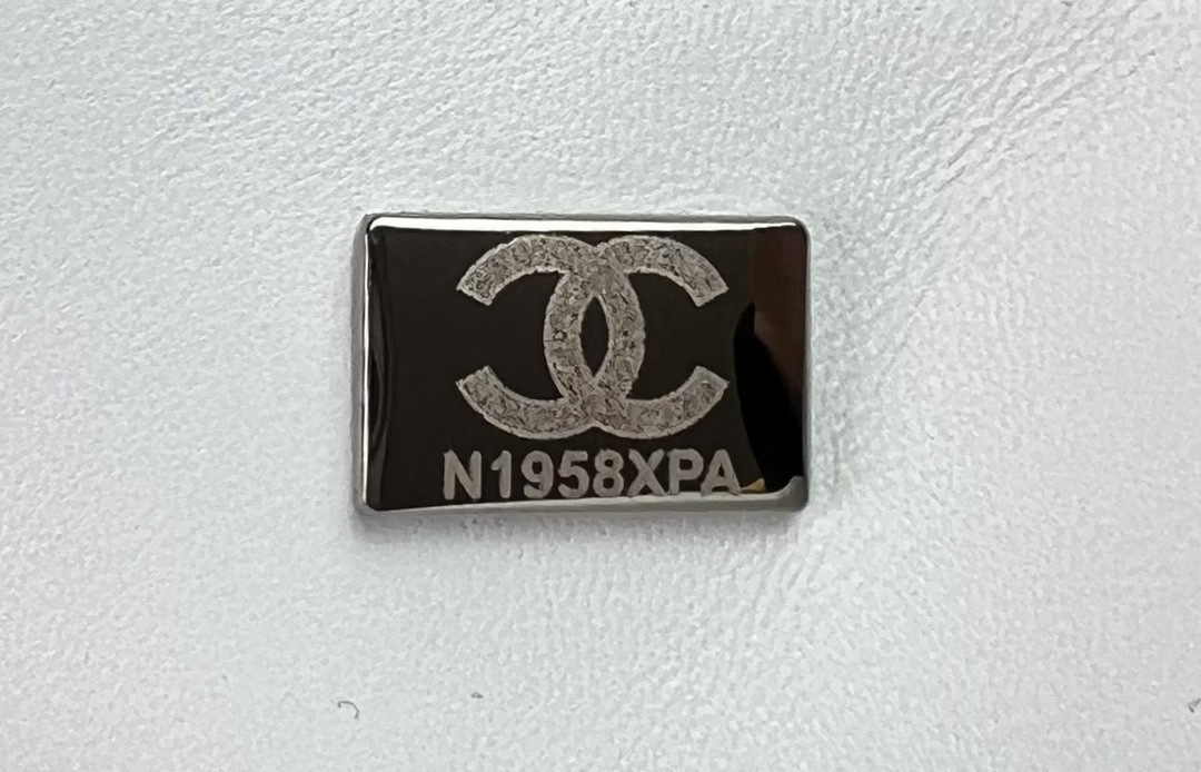 Ch*el mini classic 11.12 handbag tweed & silver-tone metal  4.7 × 7.8 × 2.3 in