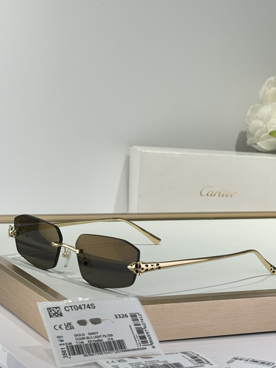 Ca*t*er glasses ct0474s 56-18-145