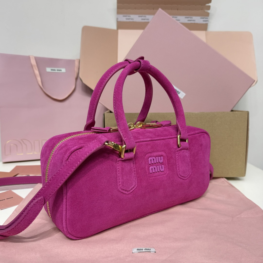 Miu Miu Arcadie suede bag 27x12x9cm