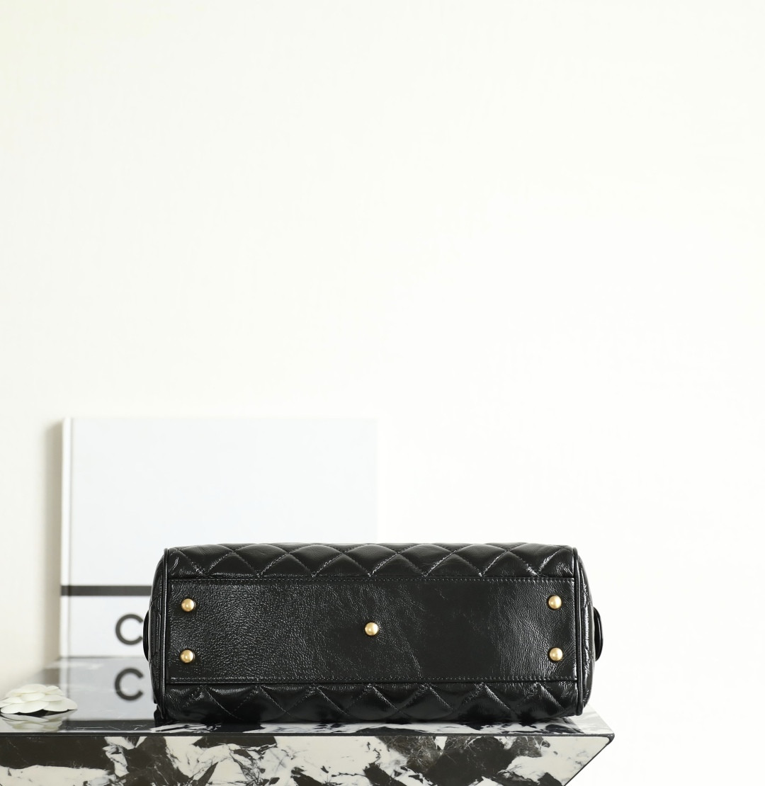 Ch*el large bowling bag as5579 17x31x13cm