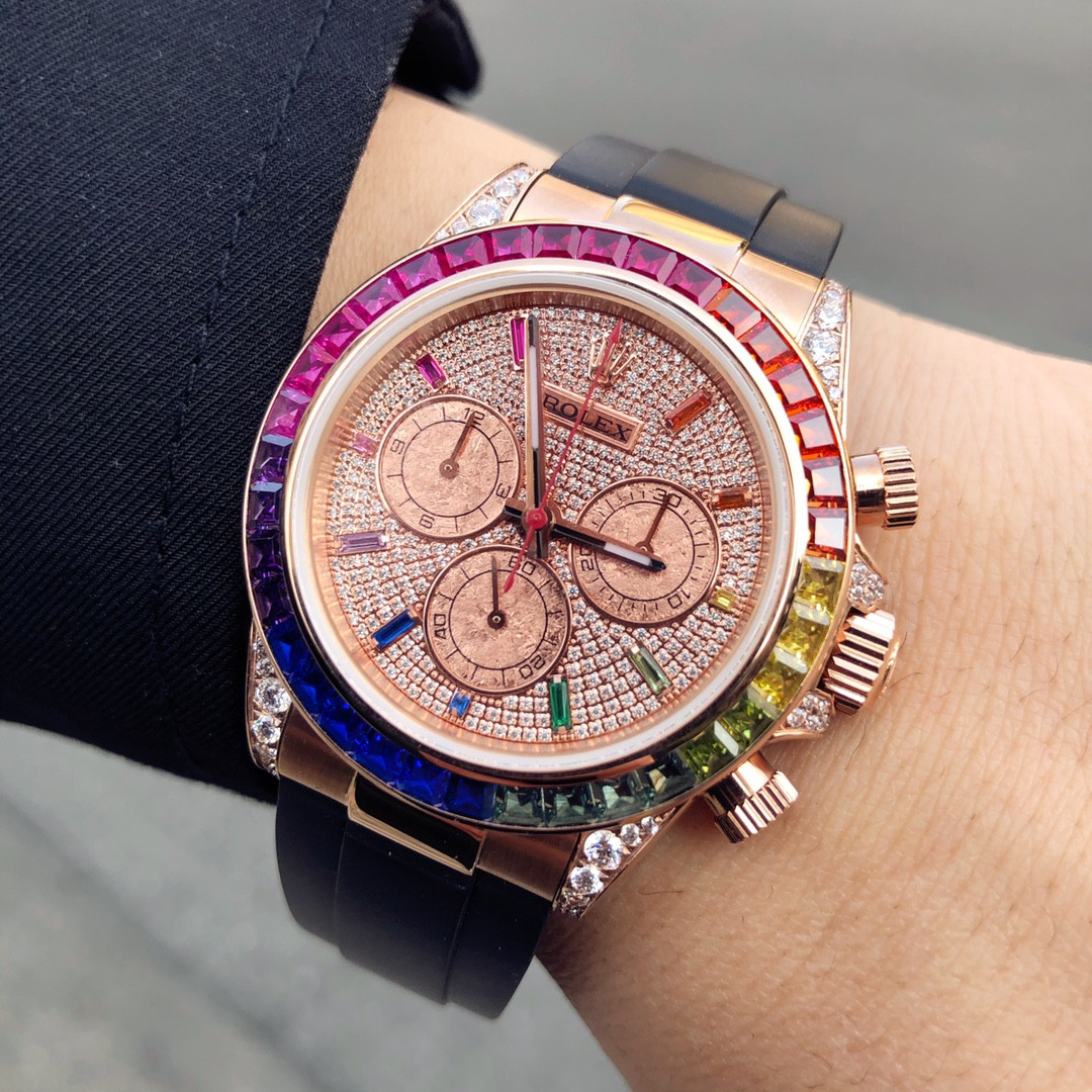 R*l*x oyster perpetual cosmograph rainbow daytona 40mm