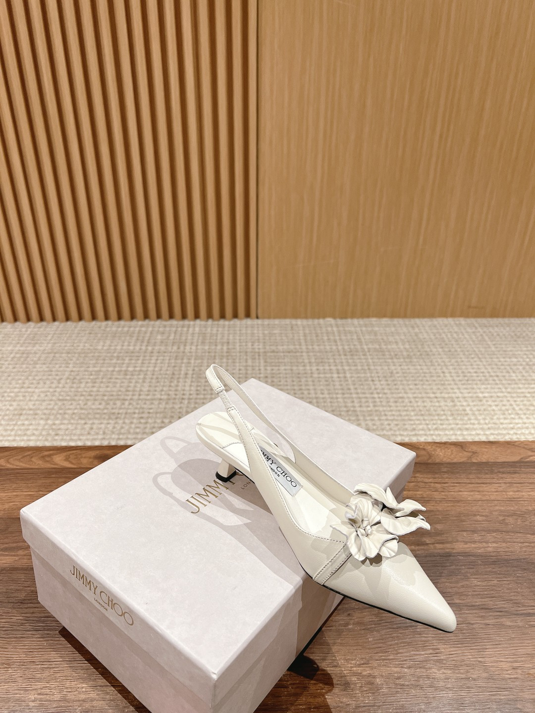 ua Ji*y Ch* rosalia flowers slingbacks 4.5cm